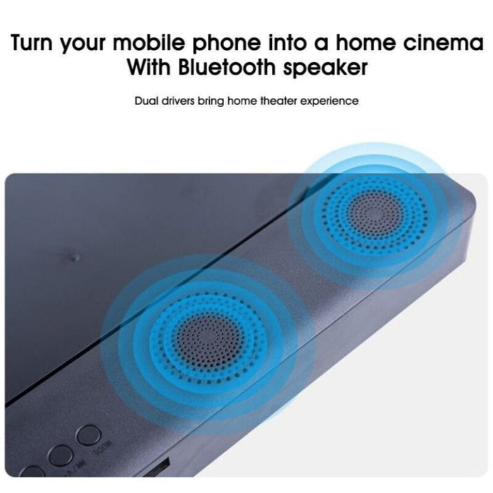 Усилвател на изображение за смартфон, HD, с 10 -инчов Bluetooth високоговорител