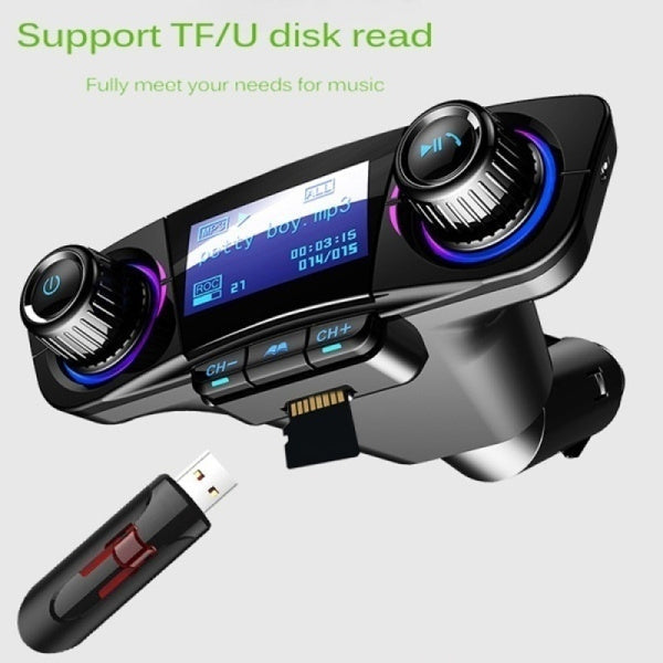 Transmitator FM Multifuncțional cu MP3 Player și Bluetooth, Handsfree pentru masina