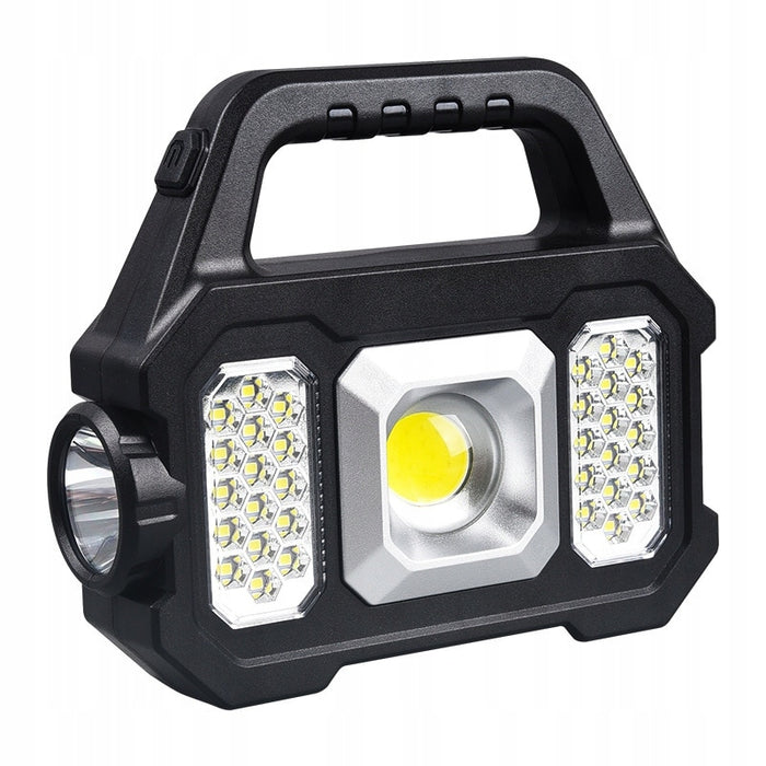 LED Solar Lantern με πλευρική COB 5W 6 τρόπους φωτισμού, λαβή