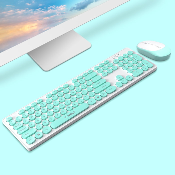 Kit Keyboard и безжична, универсална, синьо-бяла