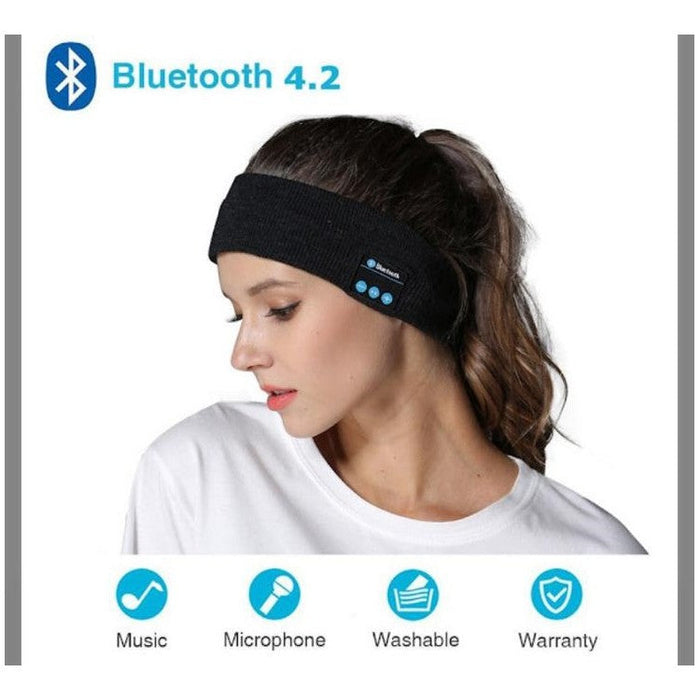 Bluetooth спортна бандана, без ръка и бутони, микрофон и вградени слушалки