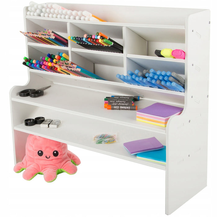 Organizator tip birou, Material plastic + spuma presata, Alb