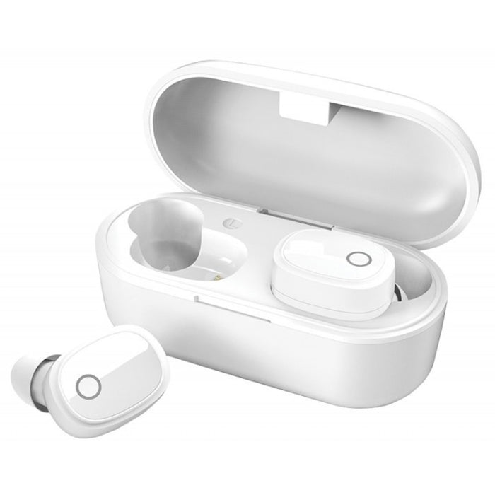 Bluetooth fülhallgató vezeték nélküli fejhallgató rakodással, fehér