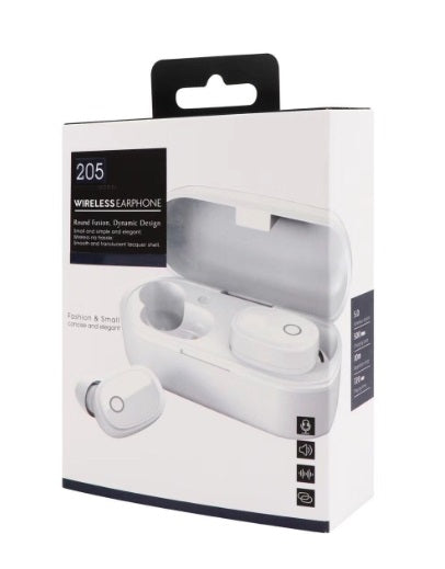 Bluetooth fülhallgató vezeték nélküli fejhallgató rakodással, fehér