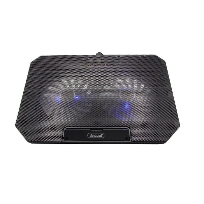 Suport pentru laptop 13" cu 2 ventilatoare silentioase, reglare in inaltime pentru mai mult confort