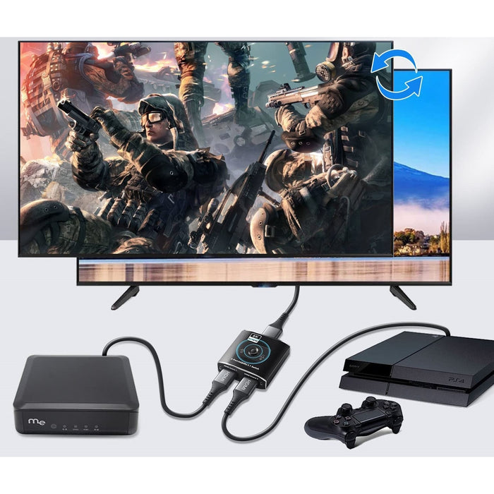 Splitter - kapcsoló HDMI 8K, 2 HDMI 2.1 kapcsoló portok