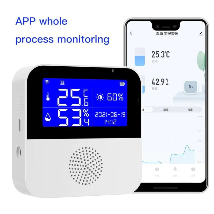 WiFi intelligens termosztát, hőmérséklet és páratartalom, LCD kijelző, Tuya Smart/Smart Life alkalmazás