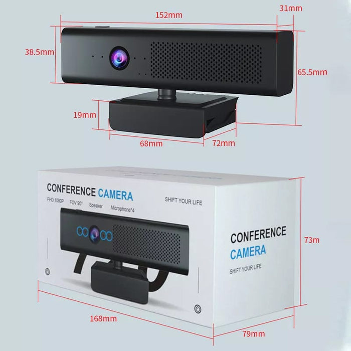 1080p Ultra HD видео конференция с микрофон за andowl Q-SX988