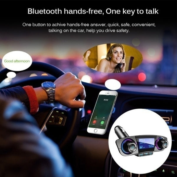 Transmitator FM Multifuncțional cu MP3 Player și Bluetooth, Handsfree pentru masina