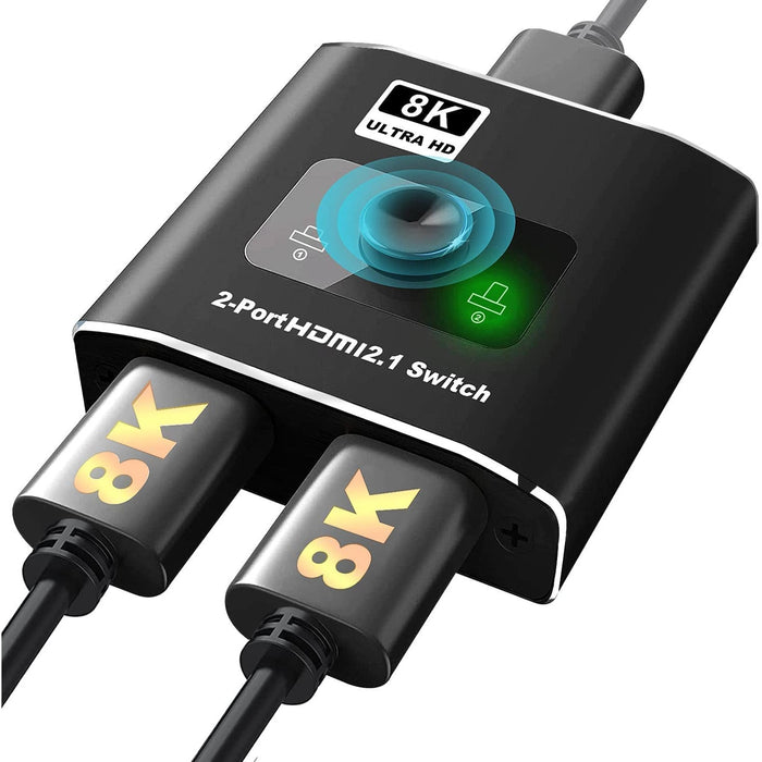 Splitter - Switch HDMI 8K, 2 θύρες διακόπτη HDMI 2.1