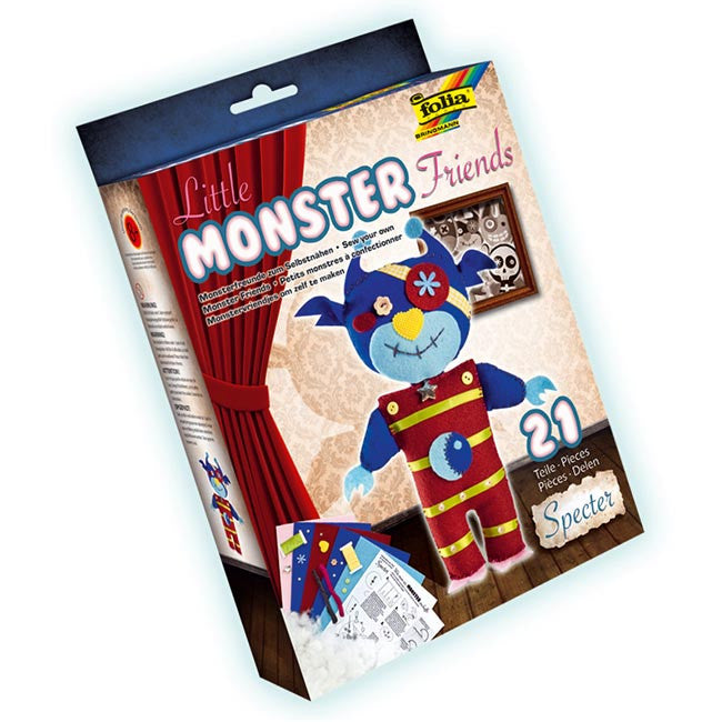 Set de creatie din pasla din 21 piese Little Monster Friends Specter