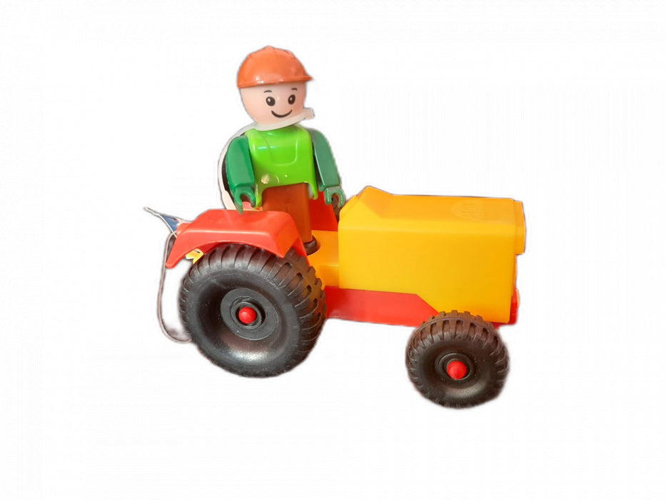 Mini tractor cu figurina, 12 cm, Lena