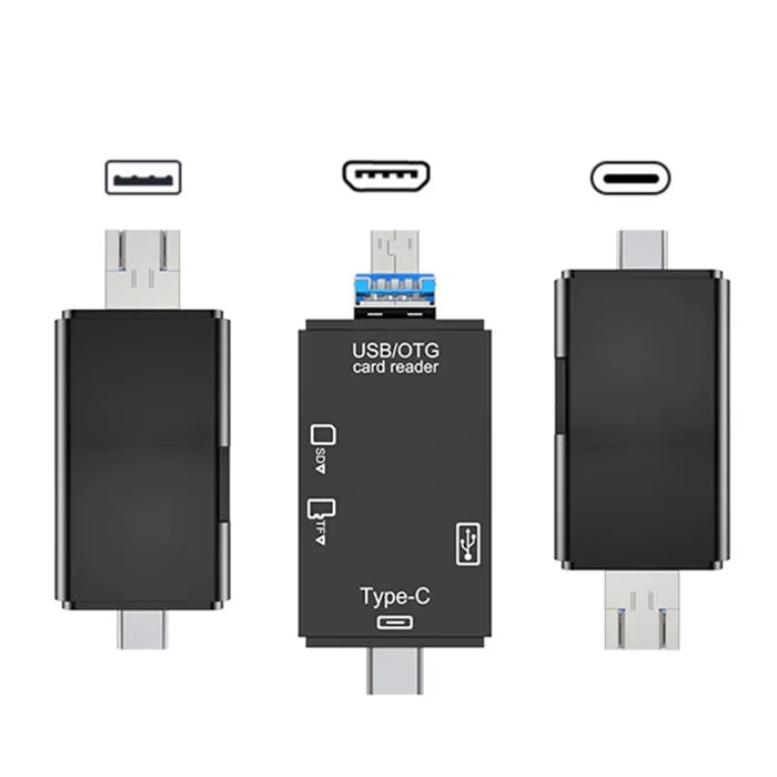 Cititor de Carduri de memorie SD, MicroSD/TF cu USB, USB Type-C 3.1, Micro USB