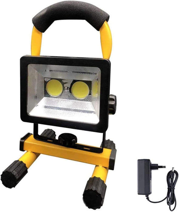 Тип на проектора на работна лампа с 2 COB светодиоди, захранване 50W, 3 батерии