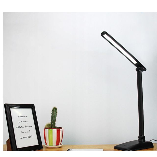 5W LED лампа, 3 яркост, регулируема, стая или бюро, черно