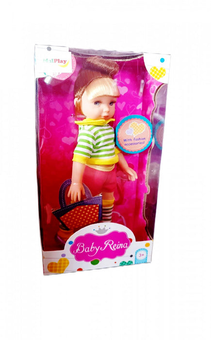 Papusa Baby Reina cu imbracaminte de sport, MalPlay, 24 cm