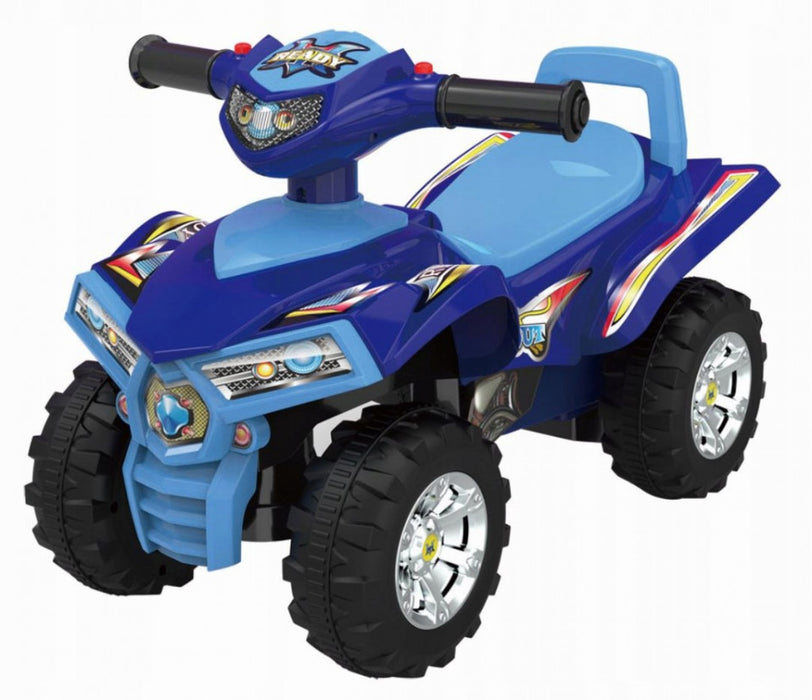 Quad premergator ride-on cu sunete si lumini, Baby Mix, albastru