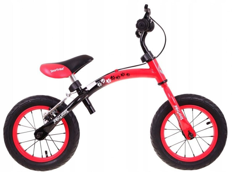 Bicicleta fara pedale cu cadru reversibil Boomerang WB-06, rosu