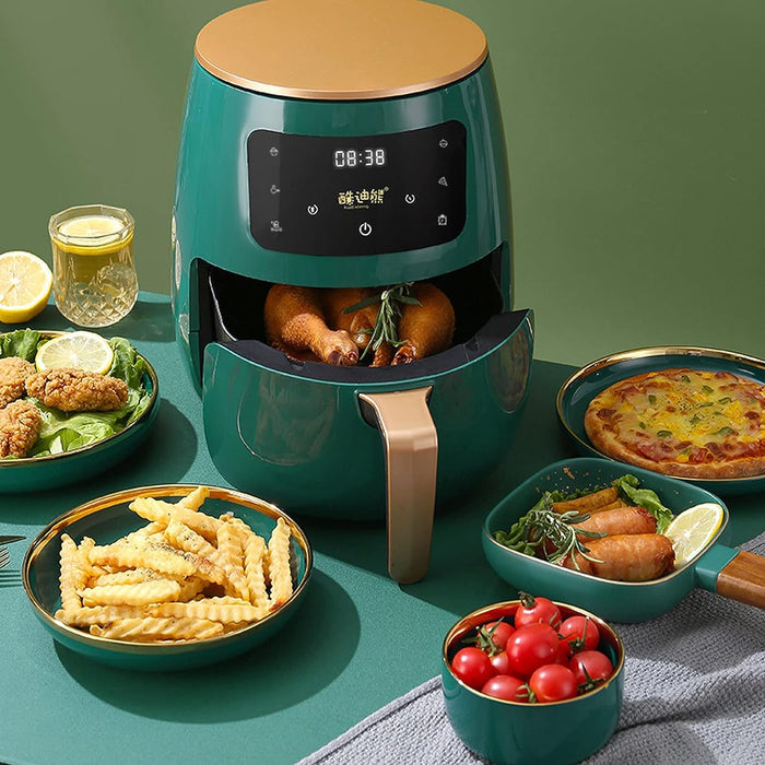 Friteuza cu Aer Cald Air Fryer 2400W, 6L, Afisaj Digital si Control Touch LCD