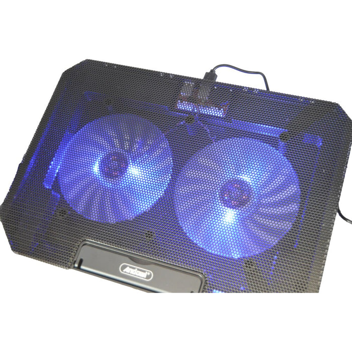 Dupla ventilátor laptop támogatás, magas magasságú qsr03