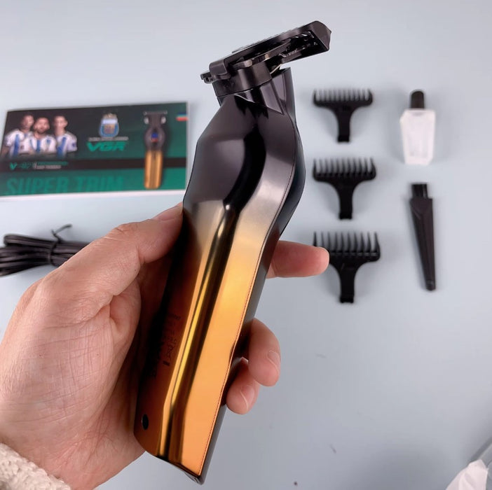 V-921 Professional Trimmer, Wireless, με 7 αξεσουάρ, 4 απομακρυσμένα, μαύρο χρυσό