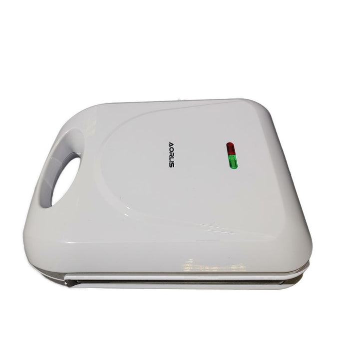 Aparat electric 3 in 1, pentru prajit paine, sandwichuri sau fripturi, 1400W, alb