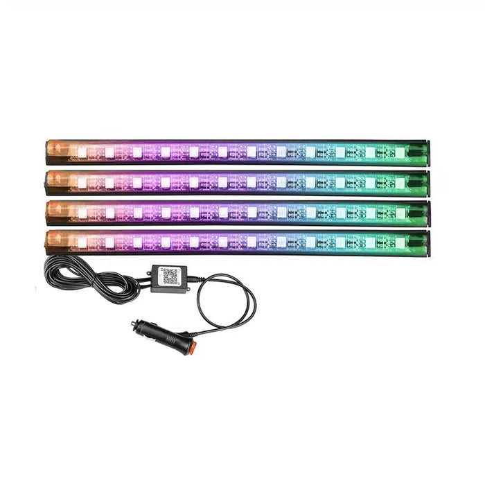 LED LANES RGB Auto, CLL-5, 12V, Έλεγχος εφαρμογών και τηλεχειριστήριο, 4x22.5cm