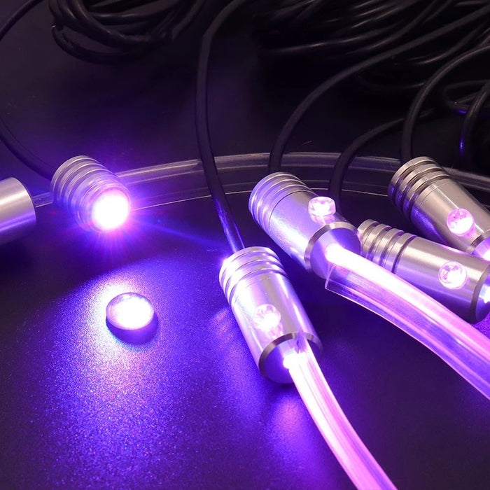 Kit 5 LED ленти, RGB автомобилни светлини, приложение на телефон