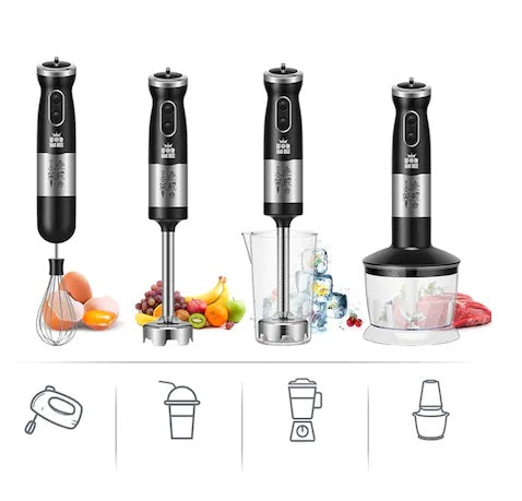 Blender electric vertical, portabil, 4 in 1 cu functie turbo, 500ml si putere 600W