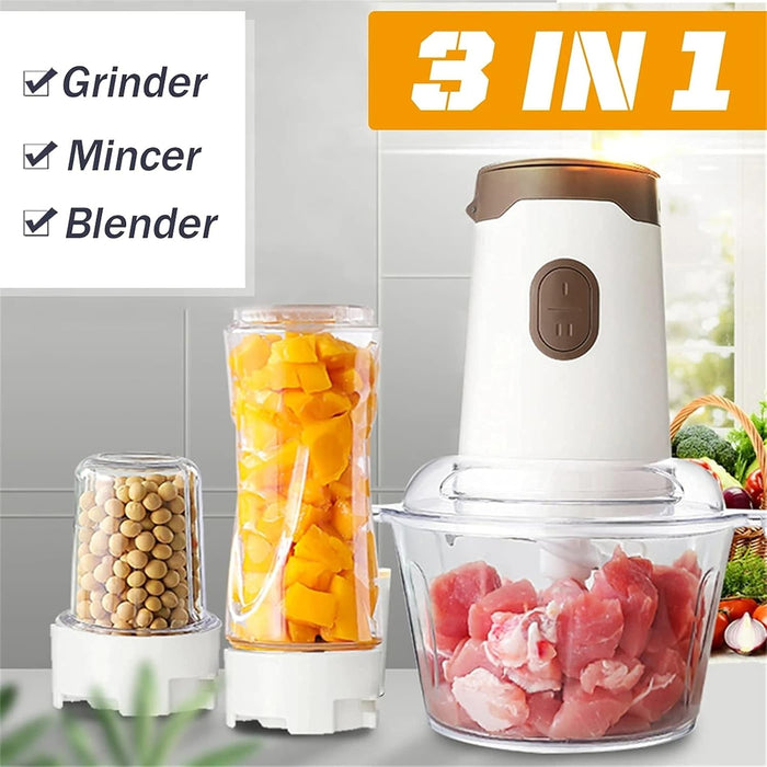 Blender, Chopper és Juicer T164, 3, 1, 250W, 3 tartozékkal, fehérbarna