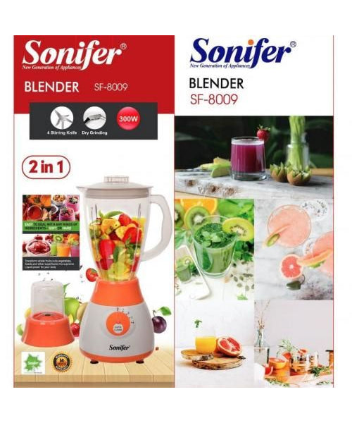 Blender electric multifunctional Sonifer SF-8009 300W, 4 viteze