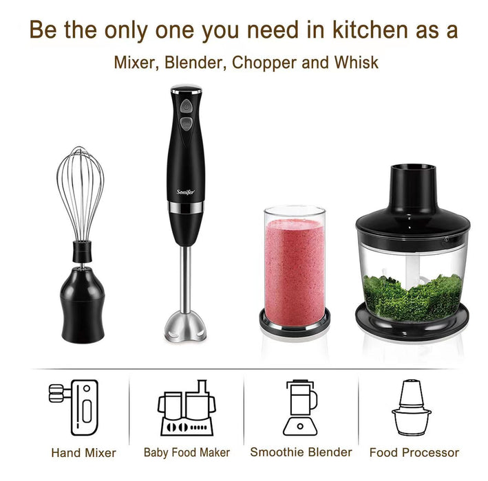 Set Blender 3 in 1 multifunctional Sonifer SF-8044 500W