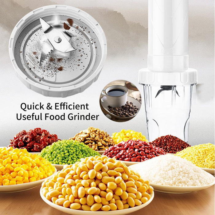 Blender vertical 3 in 1, 150W, Inox si plastic, Q-B1, alb-argintiu