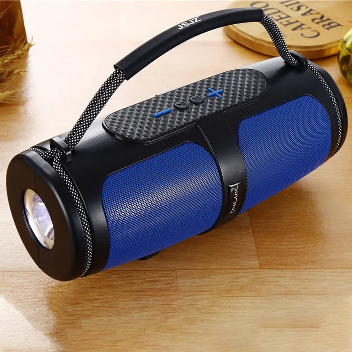 Φορητό πλαίσιο ηλιακής φόρτωσης, 5W, 1200mAh, Bluetooth, φανάρι, 255x105x115mm, μαύρο/κόκκινο/μπλε