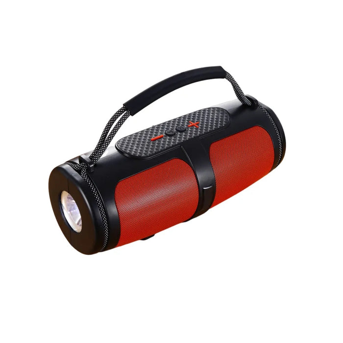 Φορητό πλαίσιο ηλιακής φόρτωσης, 5W, 1200mAh, Bluetooth, φανάρι, 255x105x115mm, μαύρο/κόκκινο/μπλε