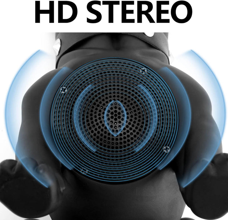 HD Stereo Wireless Portable Box, Bluetooth, Microphone, Radio, Bulldog Type, Small, Black Version