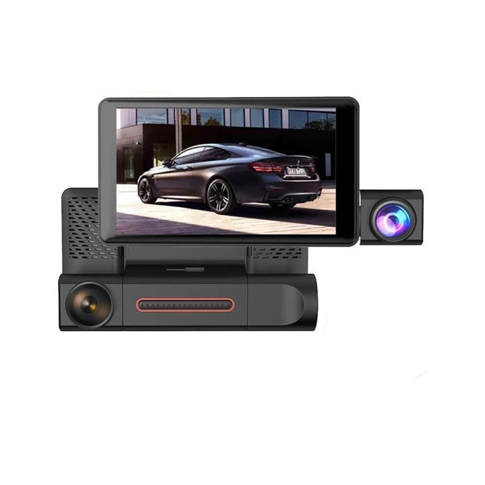 Tripla Auto DVR камерата, дисплей 4 ", пълен HD 1080p, ъгъл 170 °, черен