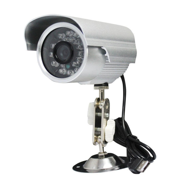 720p CCTV IR Camera Surveillance, με αποθήκευση καρτών TF, Plug & Play USB, Αισθητήρας CMOS, Silver