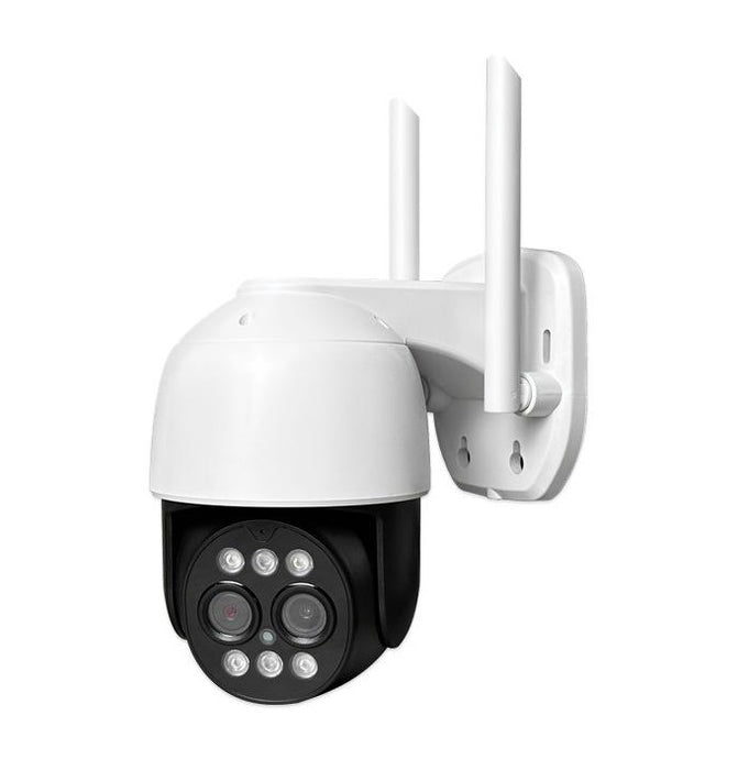 Το CCTV PTZ IP WiFi 3MP, Full HD, ανθρώπινος αισθητήρας, συναγερμός, λευκό με μαύρο