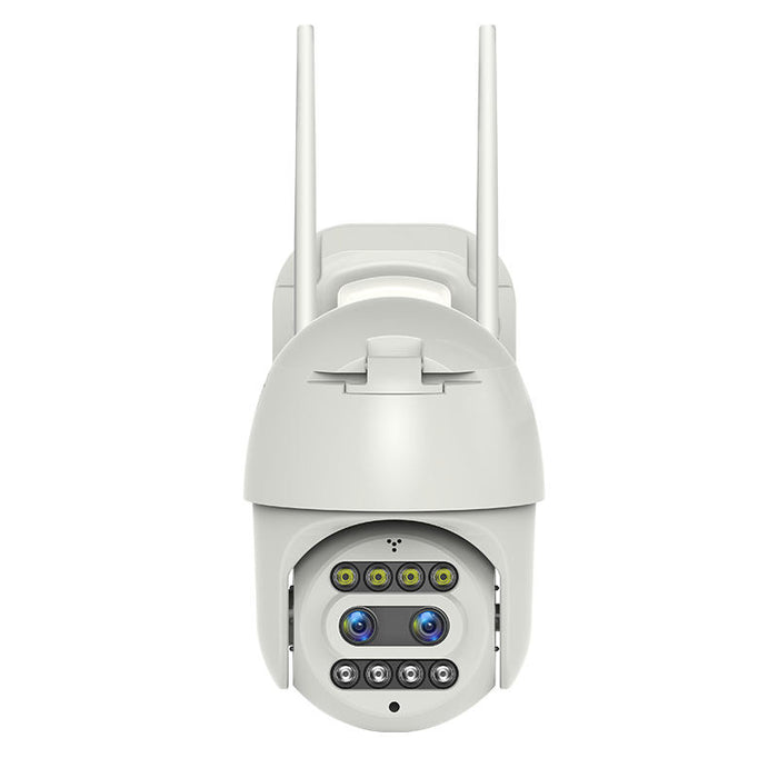 Θάλαμος παρακολούθησης CCTV PTZ WiFi 1080p 3MP, για εξωτερικό ή εσωτερικό αισθητήρα κίνησης, δύο ήχους, λευκό