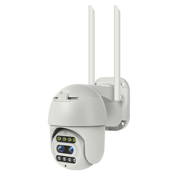 Θάλαμος παρακολούθησης CCTV PTZ WiFi 1080p 3MP, για εξωτερικό ή εσωτερικό αισθητήρα κίνησης, δύο ήχους, λευκό