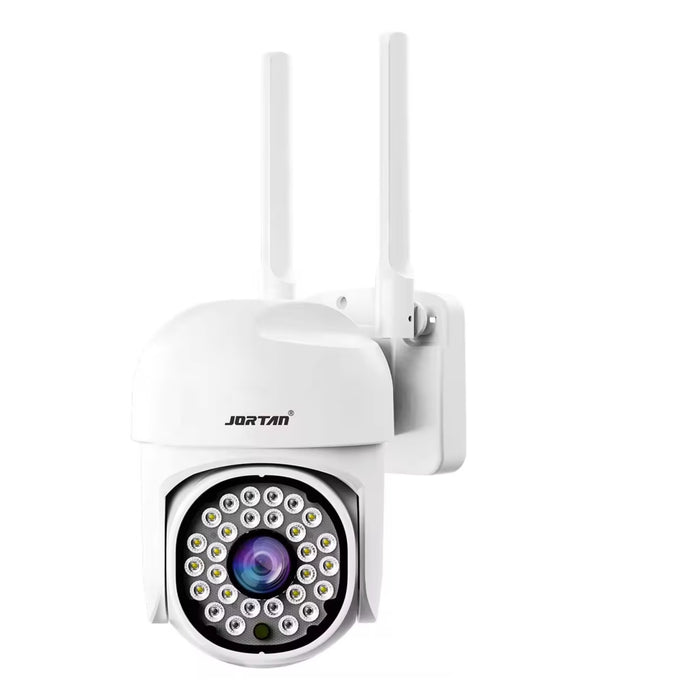 Camera de supraveghere WiFi, 2MP, Full HD, de exterior sau interior, cu alarma, senzor de miscare, IR, microfon, difuzor, alb