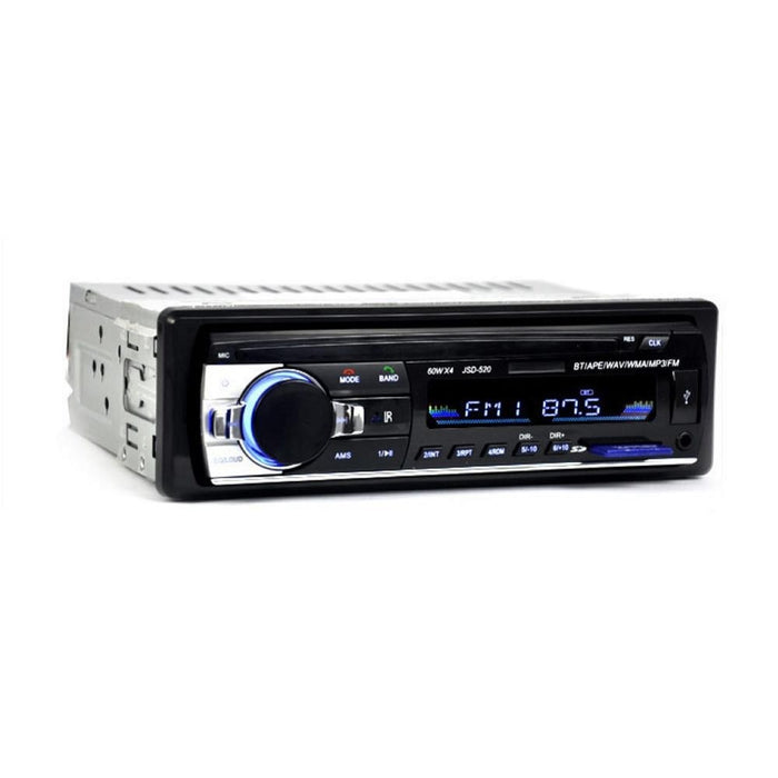 Casetofon Auto, 4x60W cu Bluetooth, Telefon, Radio, MP3, AUX, Slot Card MicroSD, Telecomanda, Negru