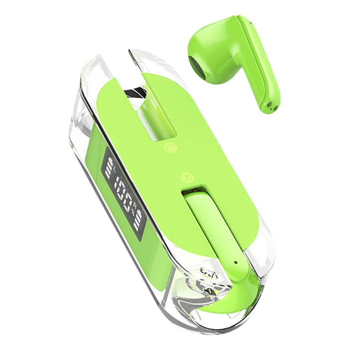 Bluetooth Sport TM50 ακουστικά, ασύρματα, διαφανή, με ψηφιακή οθόνη