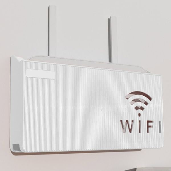 Υποστήριξη δρομολογητή Wi-Fi, συμπαγές πλαστικό, λευκή κατασκευή