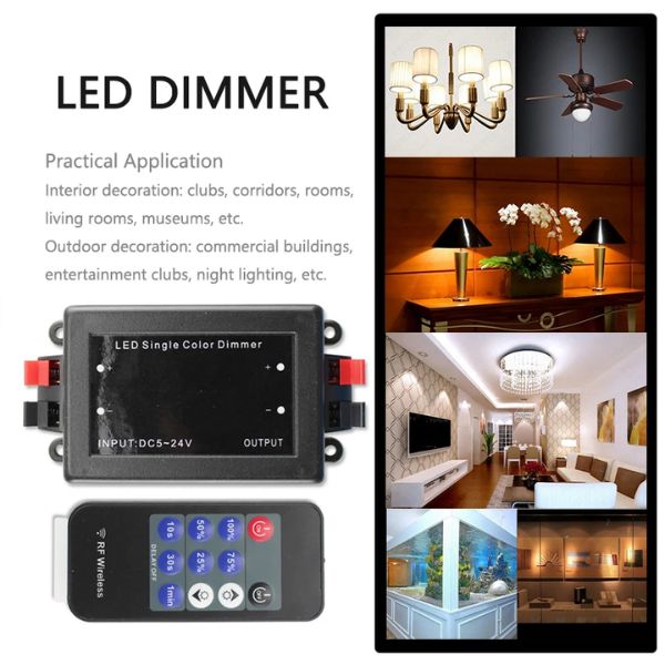 Ασύρματος διακόπτης για φωτισμό LED, Dimmer με τηλεχειριστήριο