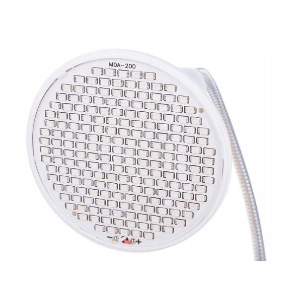 Lampa cu 200 LED-uri pentru cresterea plantelor, cu 2 tipuri de lumina si prindere cu clips