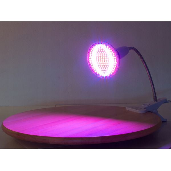 Lampa cu 200 LED-uri pentru cresterea plantelor, cu 2 tipuri de lumina si prindere cu clips