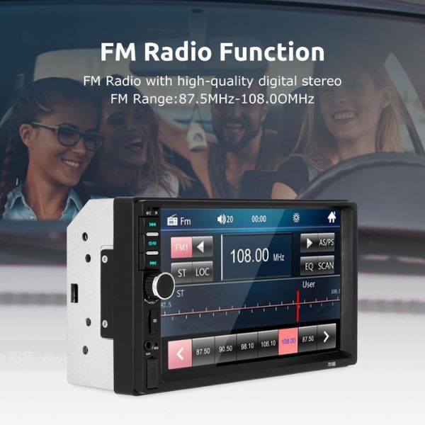 Sistem multimedia auto cu display LCD tactil de 7 inch