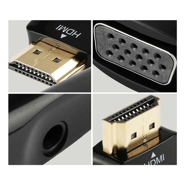 Adaptor HDMI la VGA, compatibil cu smartphone si tablete